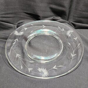 Vintage Collectible Princess House Decorative Crystal 8” Plate